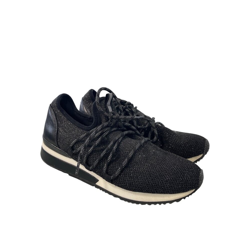 URBAN SPORT by J/SLIDES Mara M Sneaker Size 8 Lace Up Black White Active Sporty